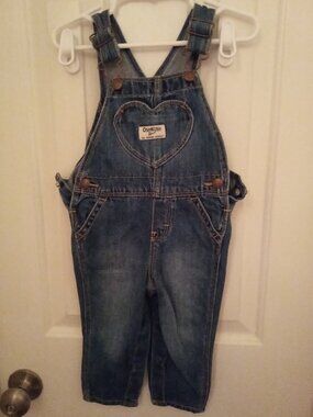 OSHKOSH Toddler Heart Overalls - 12/18M